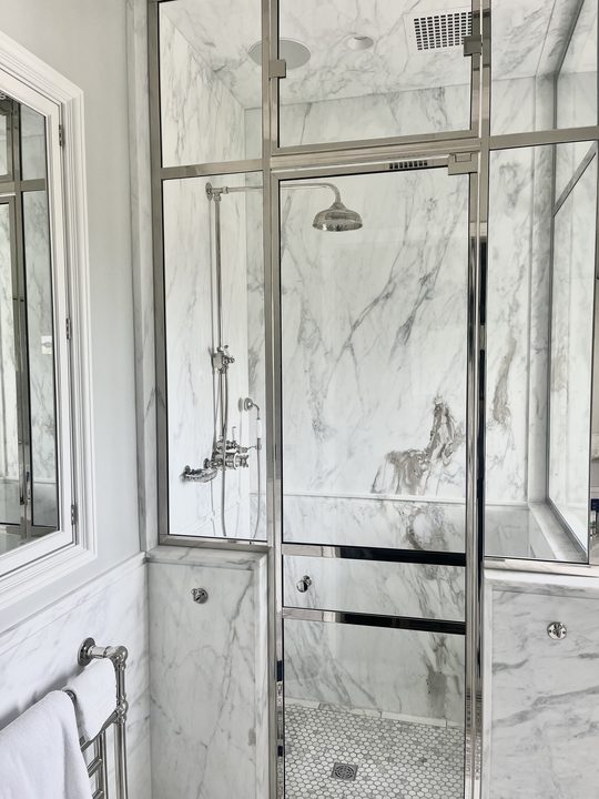 Solid Brass Series Shower Door in Cleveland Park, Dupont Circle, DC