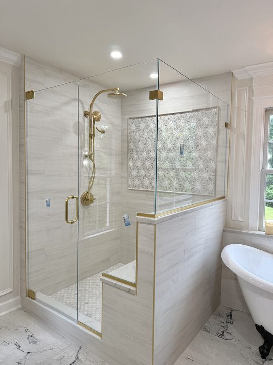 Notched 90 degree swing door in Damascus, Gaithersburg, MD