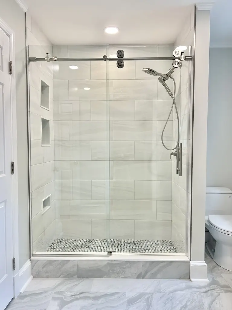 Frameless sliding shower door, Sliding Shower Door in Glenelg