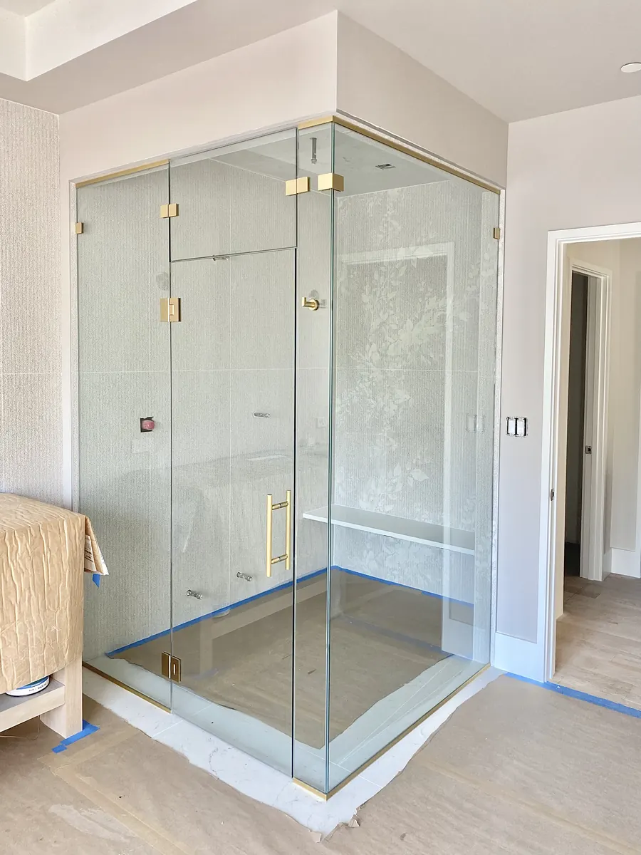 Steam shower enclosure, Steam Unit with Transom