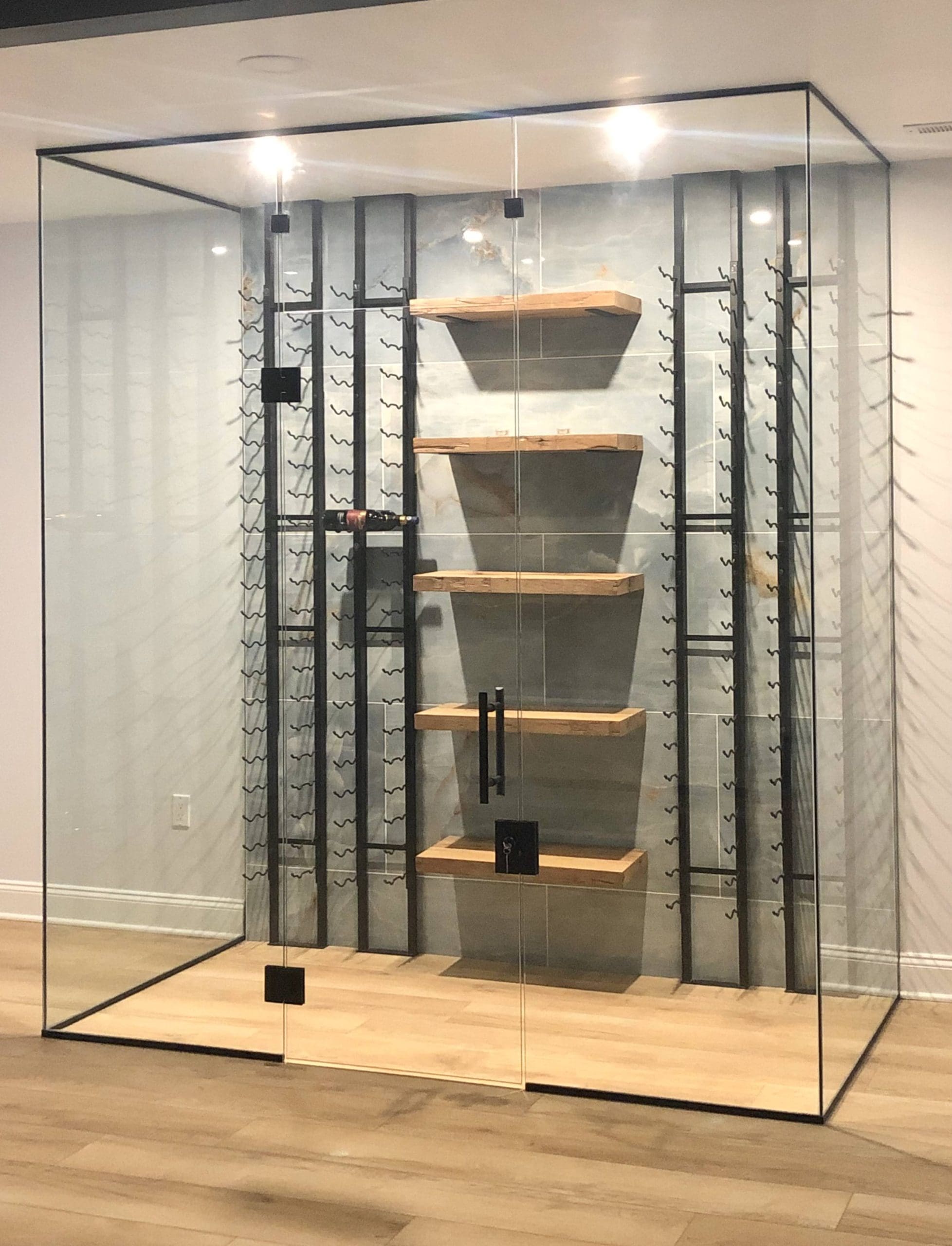 Wine_Cellar_Glass_Enclosure_with_Lock_and_Key